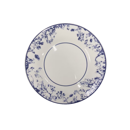 New Bone Blue and White Dinner Plate Fruit Plate Salad Plate Steak Plate