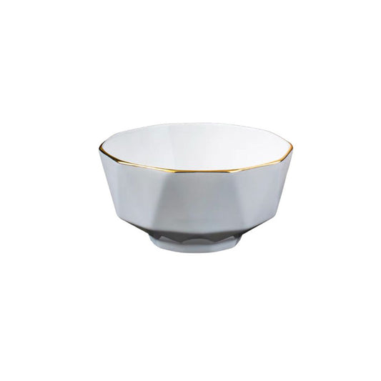 Golden Rim Ceramic Bowl Salad Bowl Grain Bowl