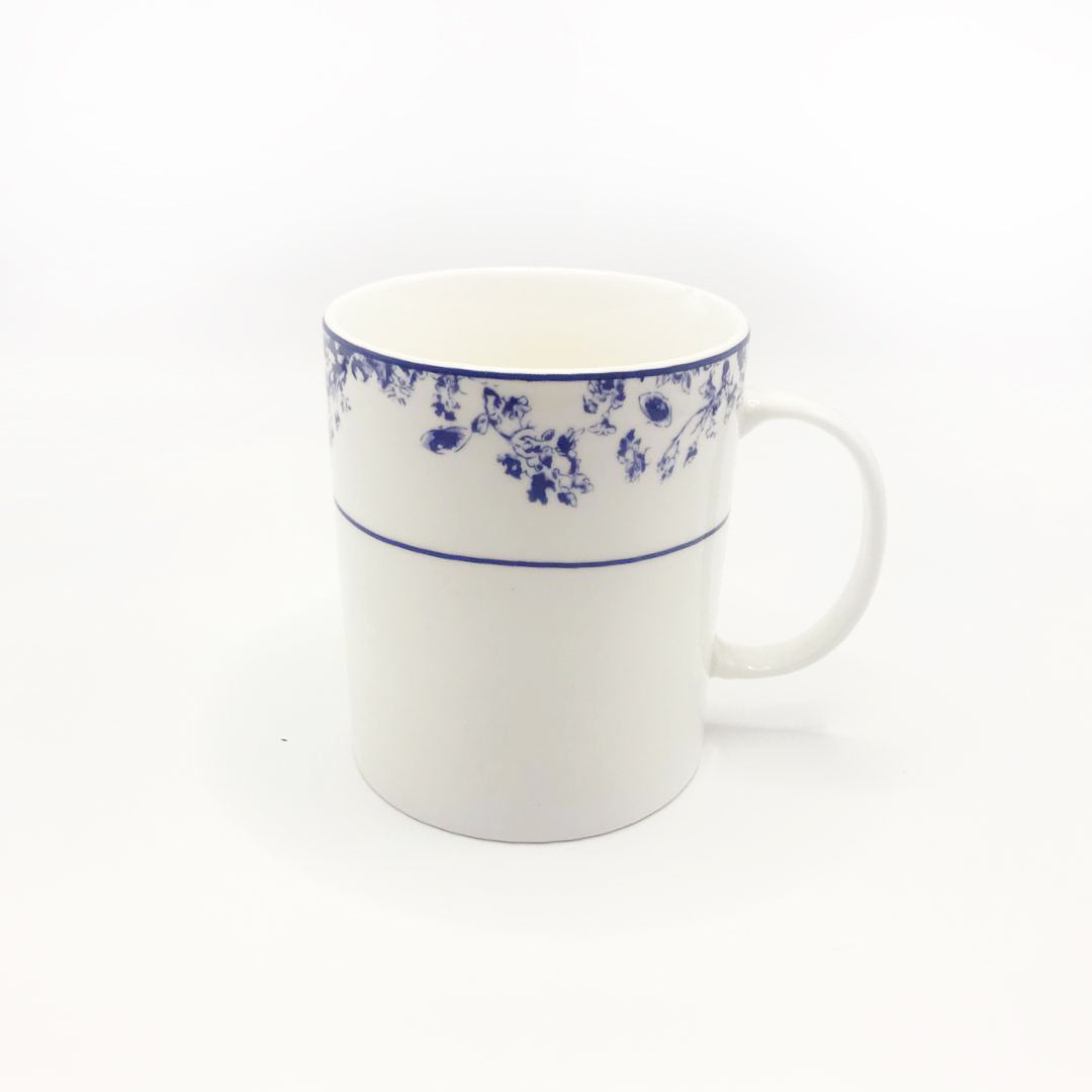 Blue and White Ceramic Mug Coffee Mug Milk Cup