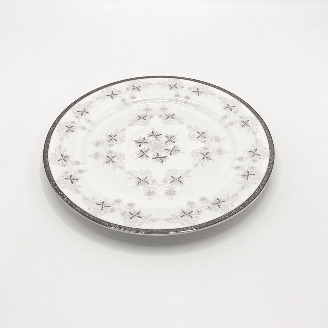 8" European Flat Dessert Plate, New Bone China