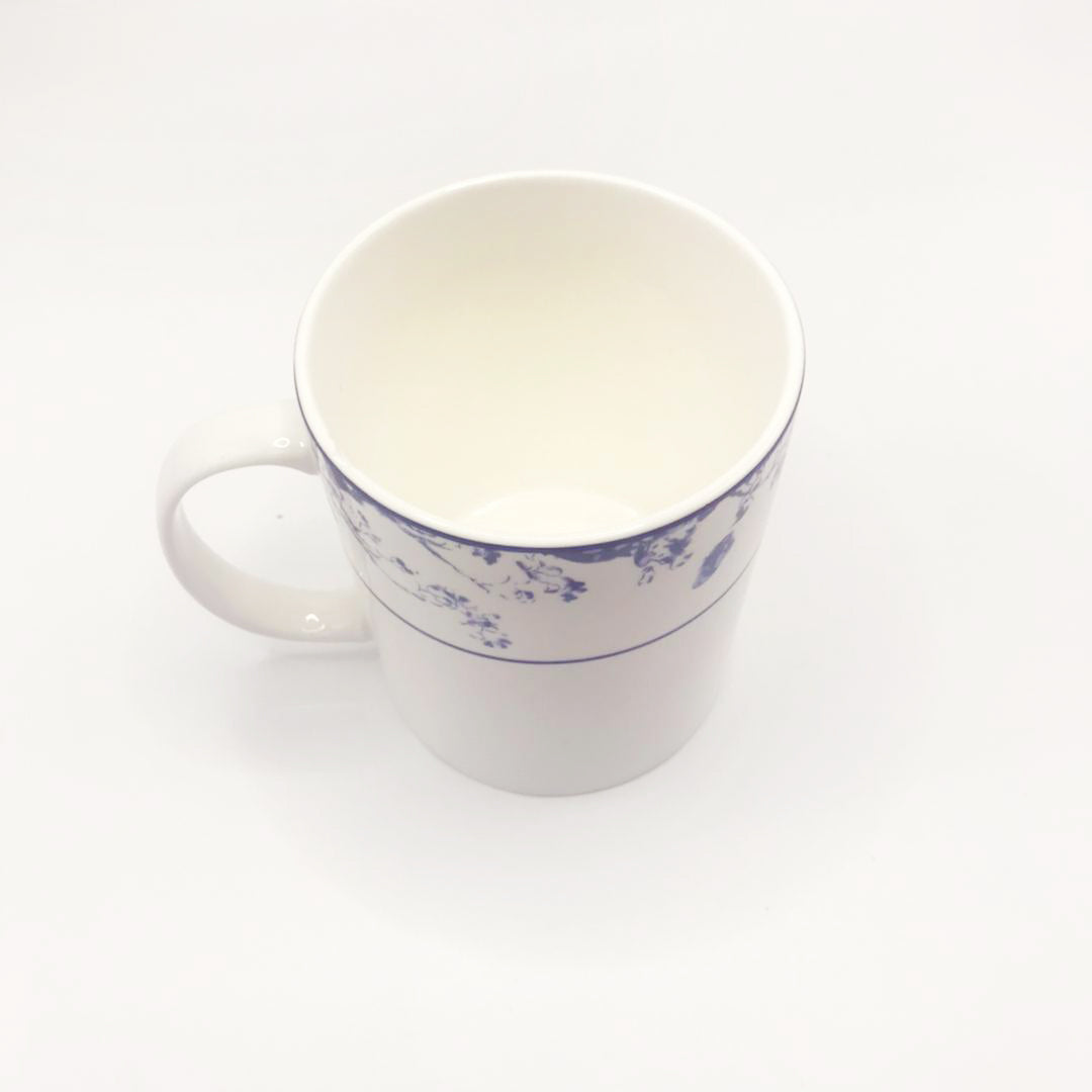 Blue and White Ceramic Mug Coffee Mug Milk Cup