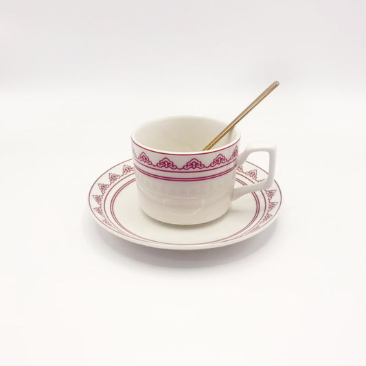 Red striped new bone china cups and saucers ceramic cup coffee cup set