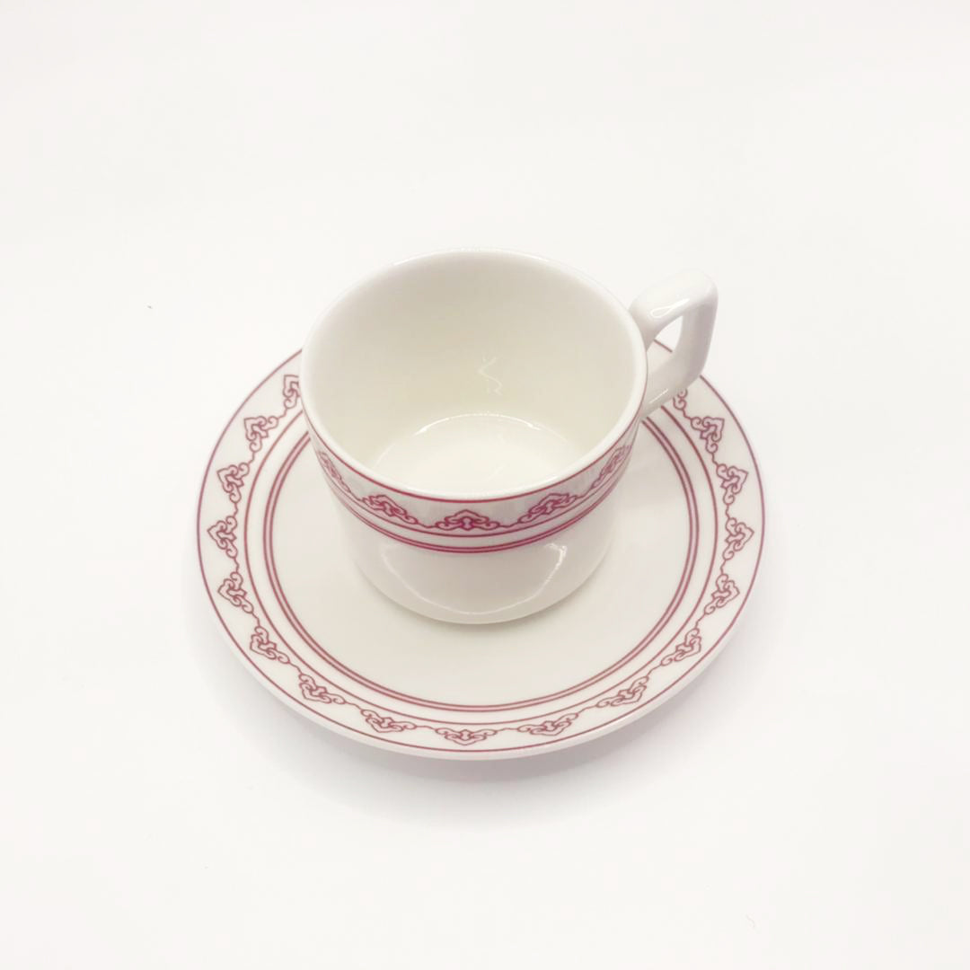 Red striped new bone china cups and saucers ceramic cup coffee cup set