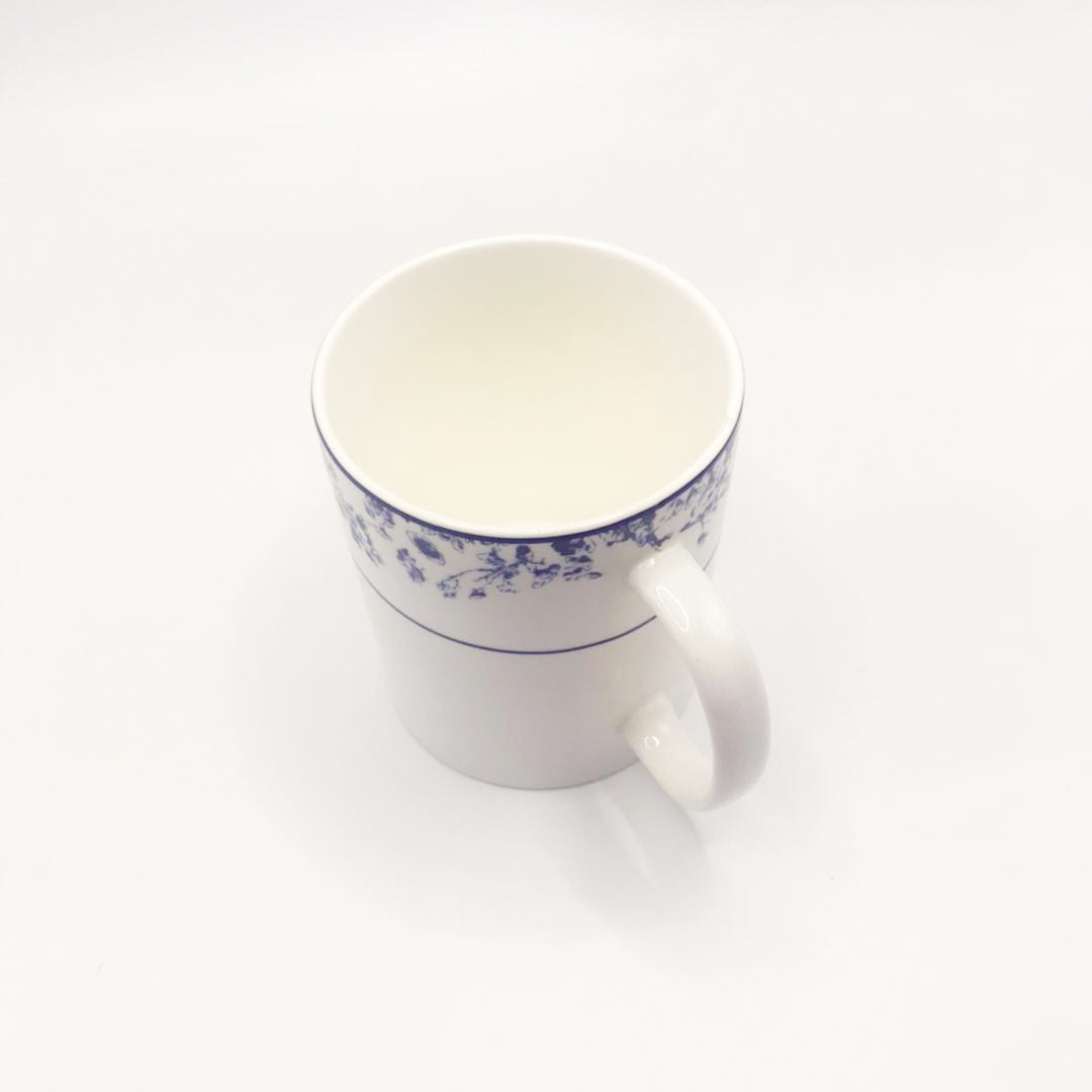 Blue and White Ceramic Mug Coffee Mug Milk Cup