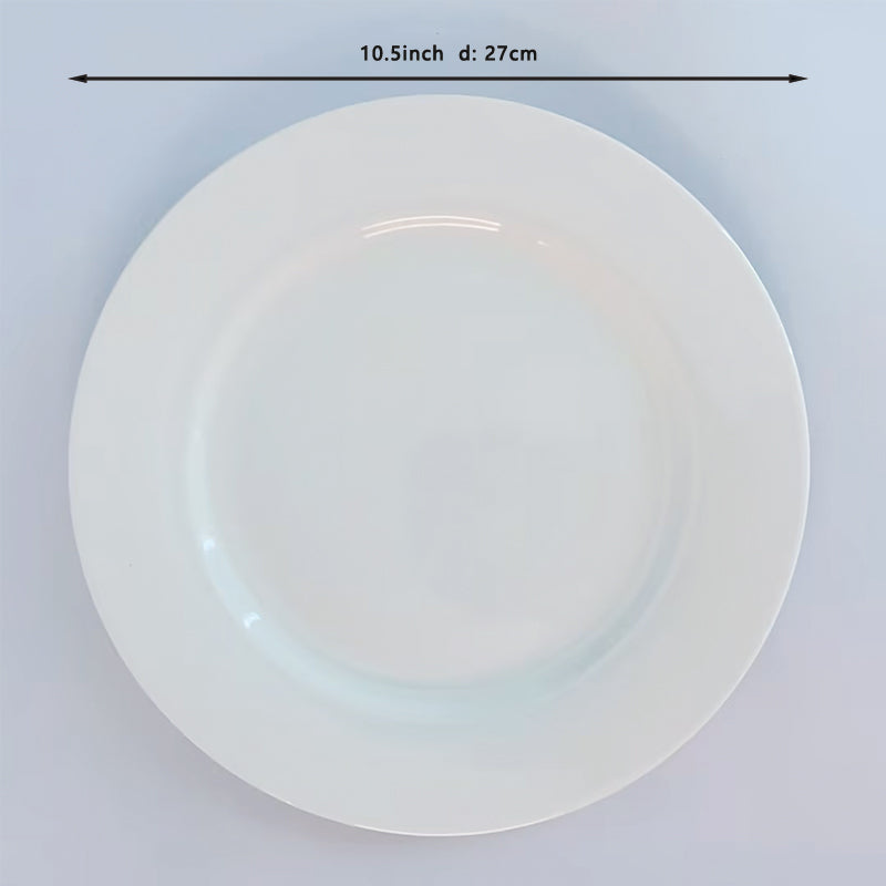 8"10.5"12"  Western Food Plate 6 PCS Flat Plate New Bone China