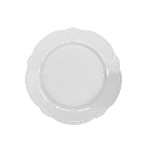 10.5" European Embossed Plate Side Plate Dinner Plate 6 PCS